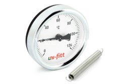 UNI-FITT Термометр накладной 120 С, 63 мм, с пружиной